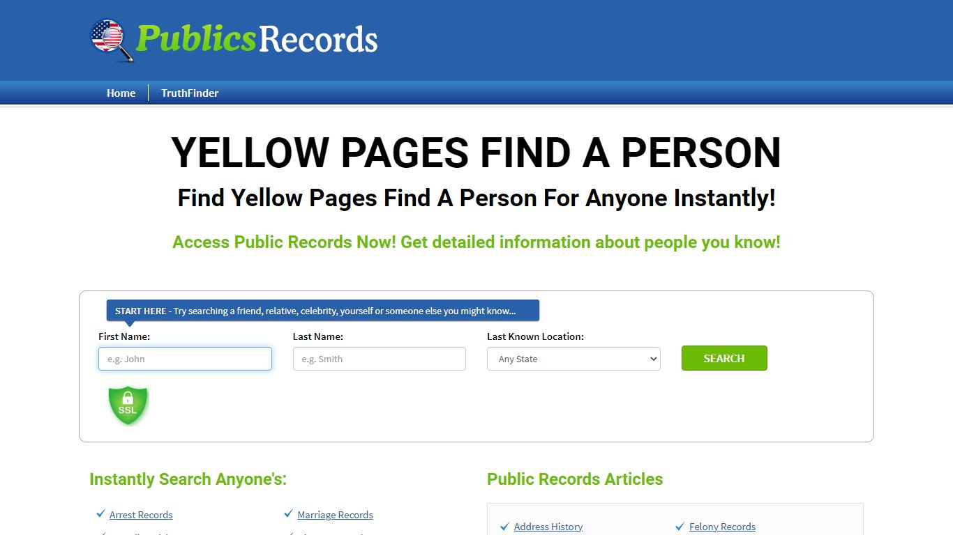 Find Yellow Pages Find A Person For Anyone Instantly!